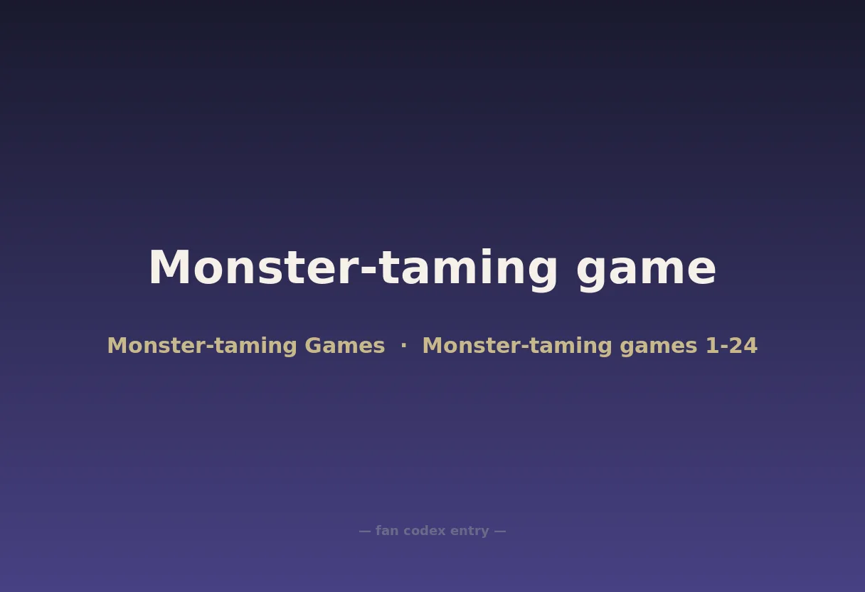 Monster-taming game